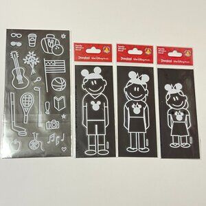 Walt Disney World/Disneyland Window Decal Family Girl & Boy Mickey Ears Stickers